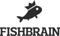 Fishbrain logo in all black