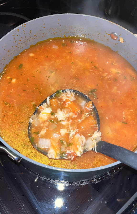 Fish head soup.